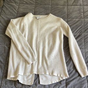 Autumn Cashmere Sweater, cream colored, size small